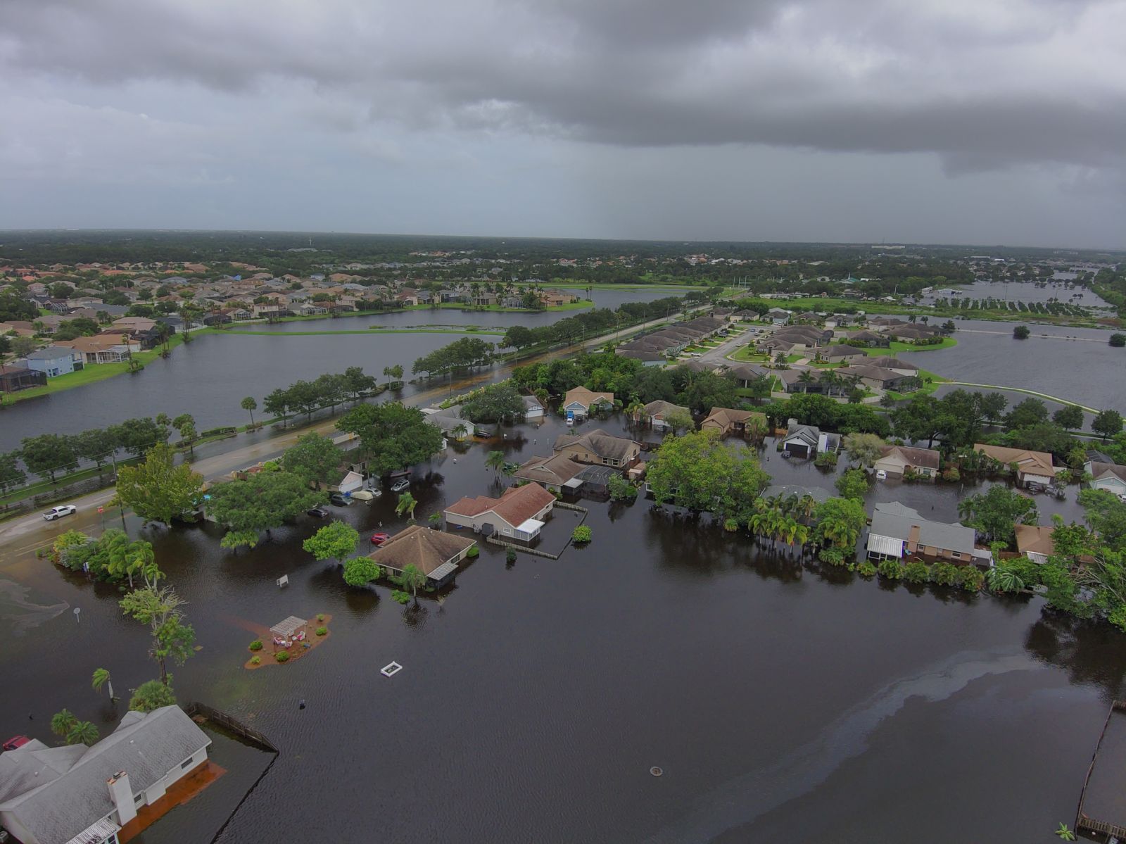 Centre Lake Subdivision flooding in Manatee County